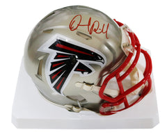 Desmond Ridder Atlanta Falcons Signed Autographed Flash Speed Mini Helmet Beckett Witness Certification