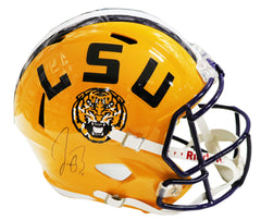 Joe Burrow LSU Tigers Signed Autographed Full Size Replica Speed Helmet Fanatics Certification