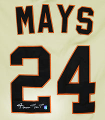 Willie Mays San Francisco Giants Signed Autographed Cream #24 Jersey SAY HEY Authenticated COA