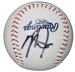 Mike Trout Los Angeles Angels Signed Autographed Rawlings Major League Logo Baseball Global COA with UV Display Holder