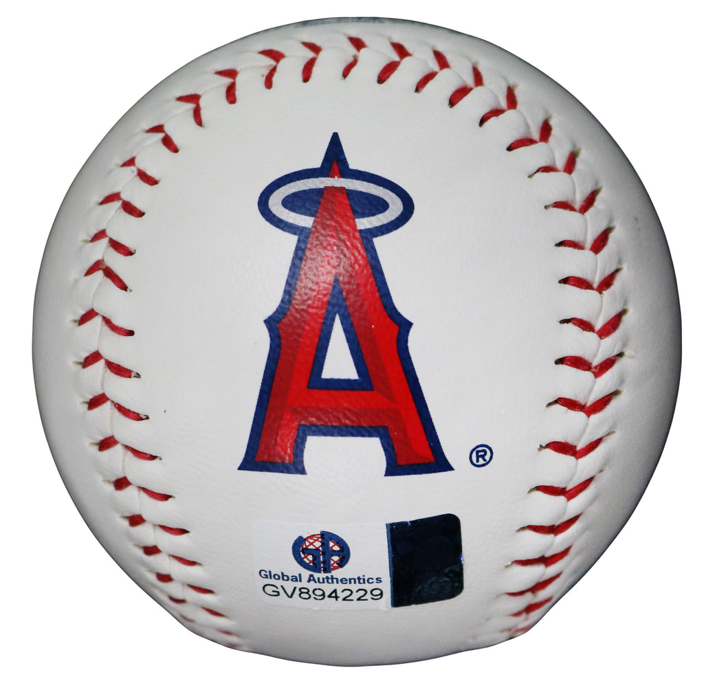 Mike Trout Los Angeles Angels Signed Autographed Logo Baseball COA
