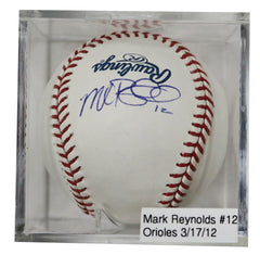 Mark Reynolds Arizona Diamondbacks Signed Autographed Rawlings Official Major League Baseball with Display Holder