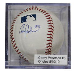 Corey Patterson Chicago Cubs Signed Autographed Rawlings Official Major League Baseball with Display Holder