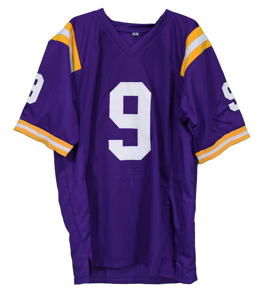 Joe Burrow LSU Tigers Signed Autographed Purple #9 Custom Jersey ...