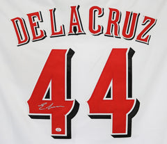 Elly De La Cruz Cincinnati Reds Signed Autographed White #44 Jersey PAAS COA