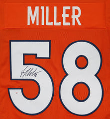 Von Miller Denver Broncos Signed Autographed Orange #58 Custom Jersey PAAS COA