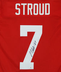 C.J. Stroud Ohio State Buckeyes Signed Autographed Red #7 Custom Jersey PAAS COA