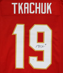 Matthew Tkachuk Florida Panthers Signed Autographed Red #19 Custom Jersey PAAS COA