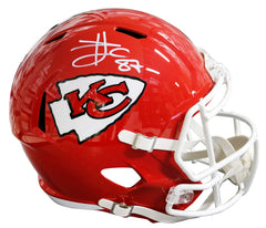 Travis Kelce Kansas City Chiefs Signed Autographed Full Size Replica Speed Helmet Fanatics Certification