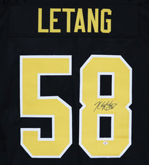 Kris Letang Pittsburgh Penguins Signed Autographed Black #58 Custom Jersey PAAS COA