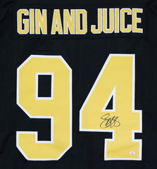 Snoop Dogg Pittsburgh Penguins Gin And Juice Signed Autographed Black #94 Custom Jersey PAAS COA