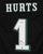 Jalen Hurts Philadelphia Eagles Signed Autographed Black #1 Custom Jersey Beckett Witness Certification