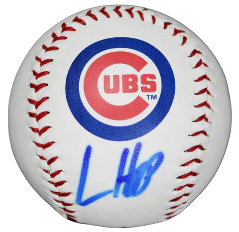 Ian Happ Chicago Cubs Signed Autographed Rawlings Official Major League Logo Baseball Global COA with Display Holder