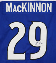 Nathan MacKinnon Colorado Avalanche Signed Autographed Blue #29 Custom Jersey PAAS COA