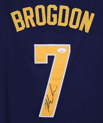 Malcolm Brogdon Indiana Pacers Signed Autographed Blue #7 Jersey JSA COA