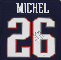 Sony Michel New England Patriots Signed Autographed Authentic Nike On Field Jersey JSA COA