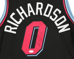 Josh Richardson Miami Heat Signed Autographed City Edition Black #0 Jersey JSA COA