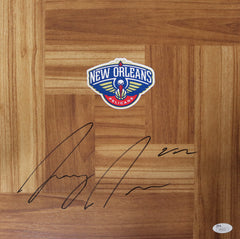 Larry Nance Jr. New Orleans Pelicans Signed Autographed Basketball Floorboard JSA COA