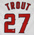 Mike Trout Los Angeles Angels Signed Autographed White #27 Custom Jersey PAAS COA