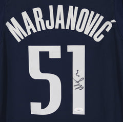 Boban Marjanovic Dallas Mavericks Signed Autographed Blue #51 Jersey JSA COA