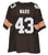 T.J. Ward Cleveland Browns Signed Autographed Brown #43 Jersey JSA COA - DISCOLORATION