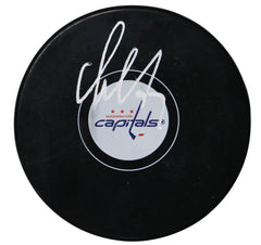 Alex Ovechkin Washington Capitals Signed Autographed Logo Hockey Puck JSA Witnessed COA with Display Holder