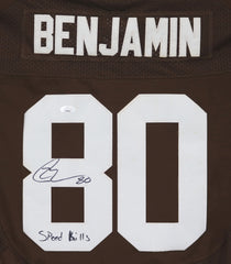 Travis Benjamin Cleveland Browns Signed Autographed Brown #80 Jersey JSA COA - DISCOLORATION