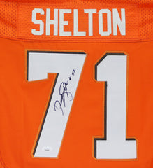 Danny Shelton Cleveland Browns Signed Autographed Orange #71 Jersey JSA COA