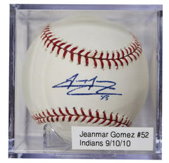 Jeanmar Gomez Cleveland Indians Signed Autographed Rawlings Official Major League Baseball with Display Holder
