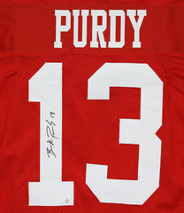 Brock Purdy San Francisco 49ers Signed Autographed Red #13 Custom Jersey PAAS COA