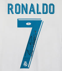 Cristiano Ronaldo Signed Autographed Real Madrid White #7 Jersey Five Star Grading COA