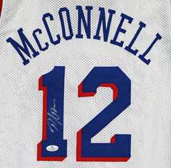 T. J. McConnell Philadelphia 76ers Signed Autographed White #12 Custom Jersey Five Star Grading COA