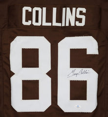 Gary Collins Cleveland Browns Signed Autographed Brown #86 Custom Jersey Five Star Grading COA