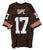 Brian Sipe Cleveland Browns Signed Autographed Brown #17 Custom Jersey Five Star Grading COA