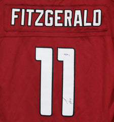 Larry Fitzgerald Arizona Cardinals Signed Autographed Red #11 Jersey PSA COA