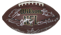 Denver Broncos 2015-16 Team Super Bowl Champions Signed Autographed Wilson NFL Football PAAS Letter COA Manning Miller