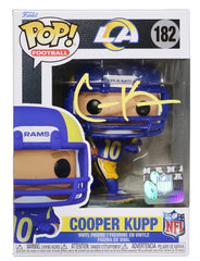 Cooper Kupp Los Angeles Rams Signed Autographed NFL FUNKO POP #182 Vinyl Figure PRO-Cert COA