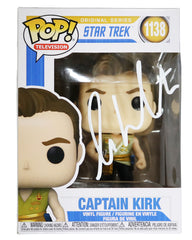 William Shatner Signed Autographed Captain Kirk FUNKO POP #1138 Vinyl Figure PRO-Cert COA - DAMAGE