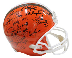 Cleveland Browns 1980 Kardiac Kids Team Signed Autographed Riddell Full Size Replica Helmet CAS Sticker Hologram - Sipe Newsome Matthews