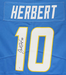 Justin Herbert Los Angeles Chargers Signed Autographed Powder Blue #10 Jersey PAAS COA