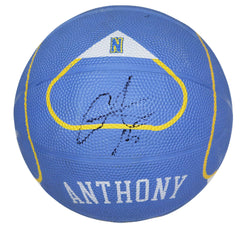 Carmelo Anthony Denver Nuggets Signed Autographed Mini Basketball JSA COA