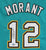 Ja Morant Memphis Grizzlies Signed Autographed Throwback Teal #12 Custom Jersey Beckett Certification