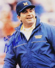Gary Moeller Michigan Wolverines Signed Autographed 8" x 10" Photo