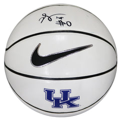 De'Aaron Fox Kentucky Wildcats Signed Autographed Nike White Panel UK Logo Basketball JSA COA