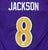 Lamar Jackson Baltimore Ravens Signed Autographed Purple #8 Custom Jersey JSA COA