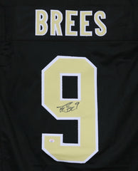 Drew Brees New Orleans Saints Signed Autographed Black #9 Custom Jersey PAAS COA