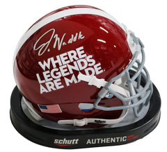 Jaylen Waddle Alabama Crimson Tide Signed Autographed Football Mini Helmet Fanatics Certification