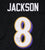 Lamar Jackson Baltimore Ravens Signed Autographed Black #8 Custom Jersey JSA COA