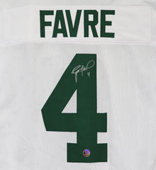 Brett Favre Green Bay Packers Signed Autographed White #4 Custom Jersey Player Hologram