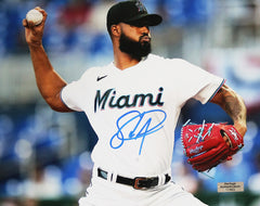 Sandy Alcantara Miami Marlins Signed Autographed 8" x 10" Pitching Photo Heritage Authentication COA